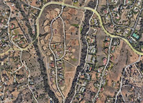 Aerial view of Malabar Ranch in Fallbrook, California